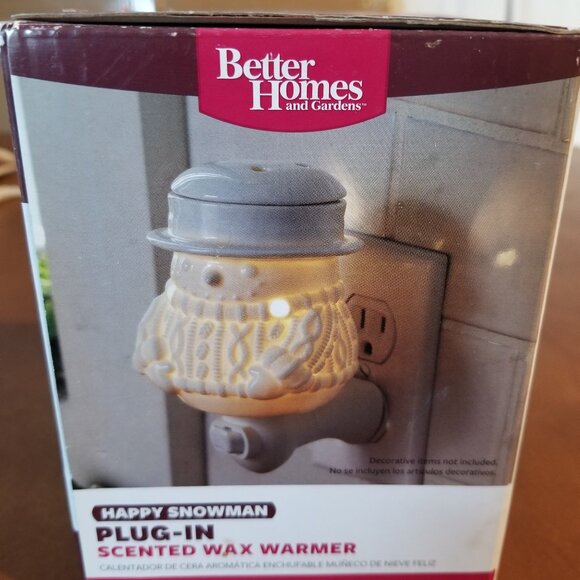 Better Homes and Gardens Mini Plug-in Warmer - Happy Snowman - Picture 3 of 4